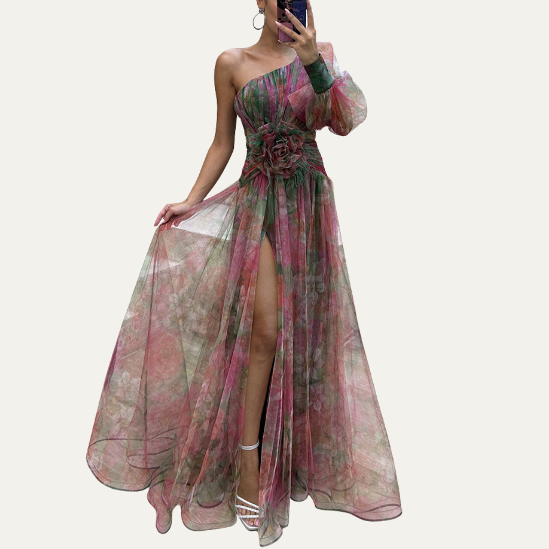 Daphné | Robe Maxi Décolleté Bardot