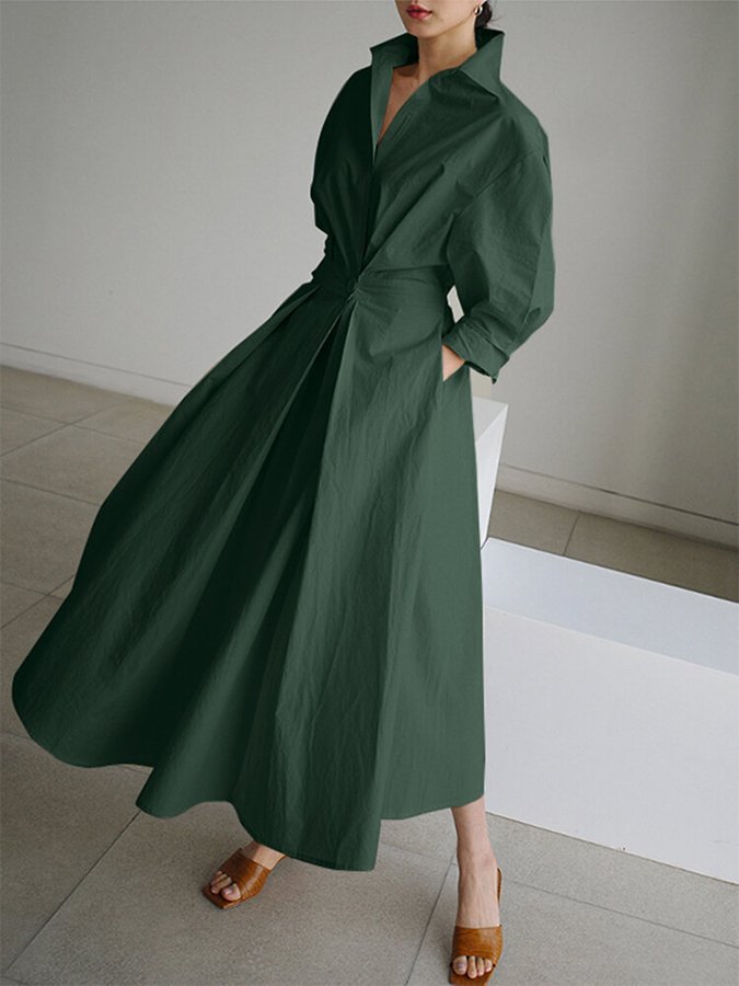 Salomé | Robe Longue Fluide à Coupe Flatteuse