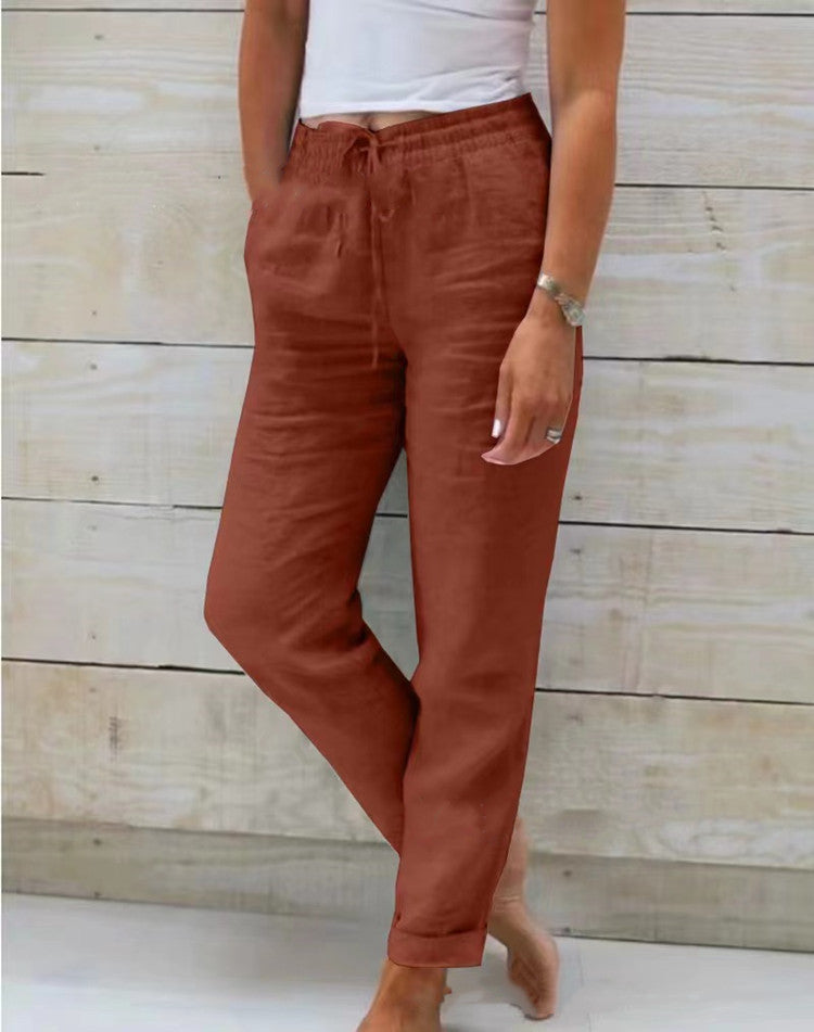 Madison | Pantalon Été Fluide Taille Élastique