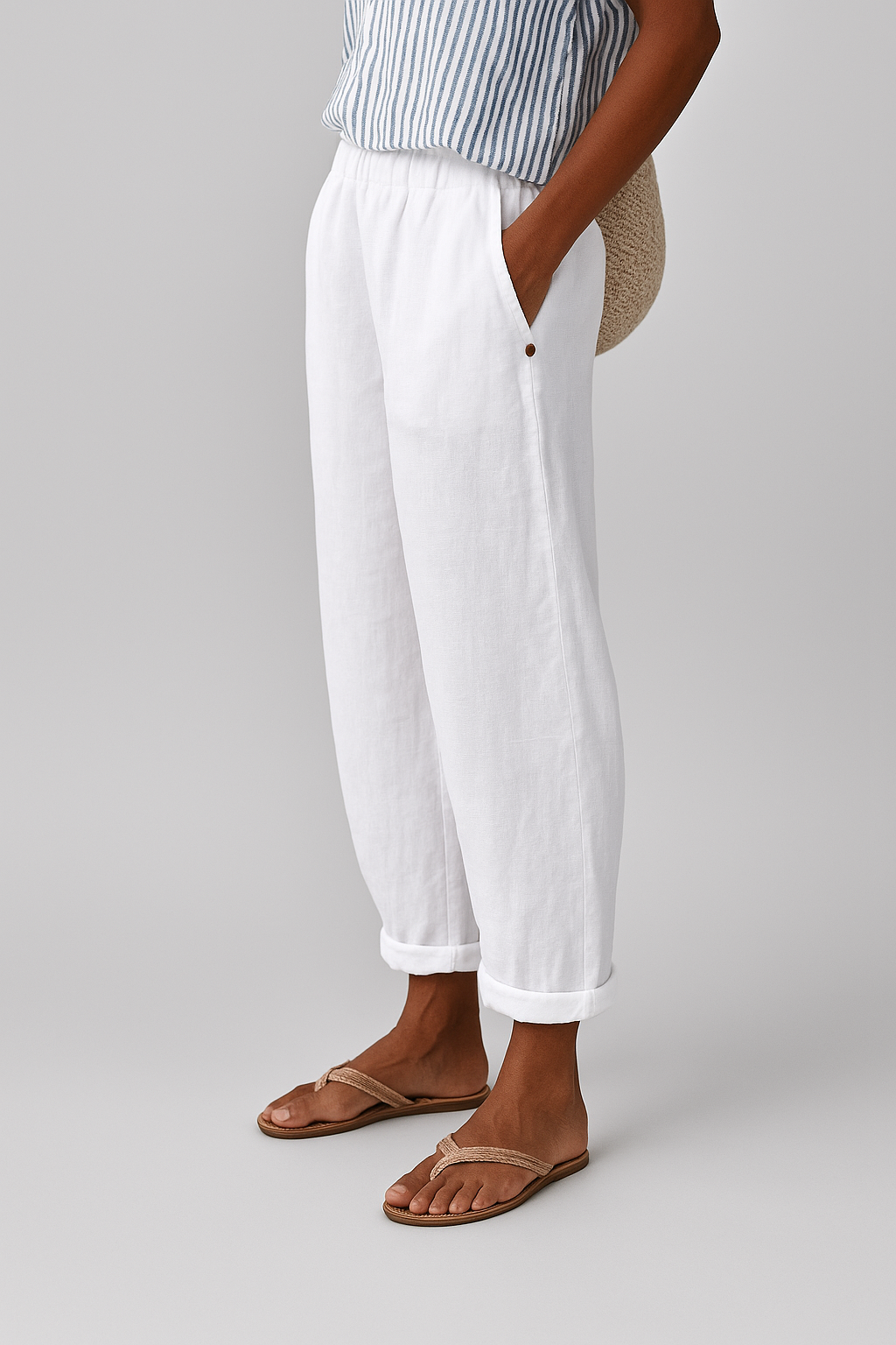 Wanda | Pantalon Élégant Poches Latérales