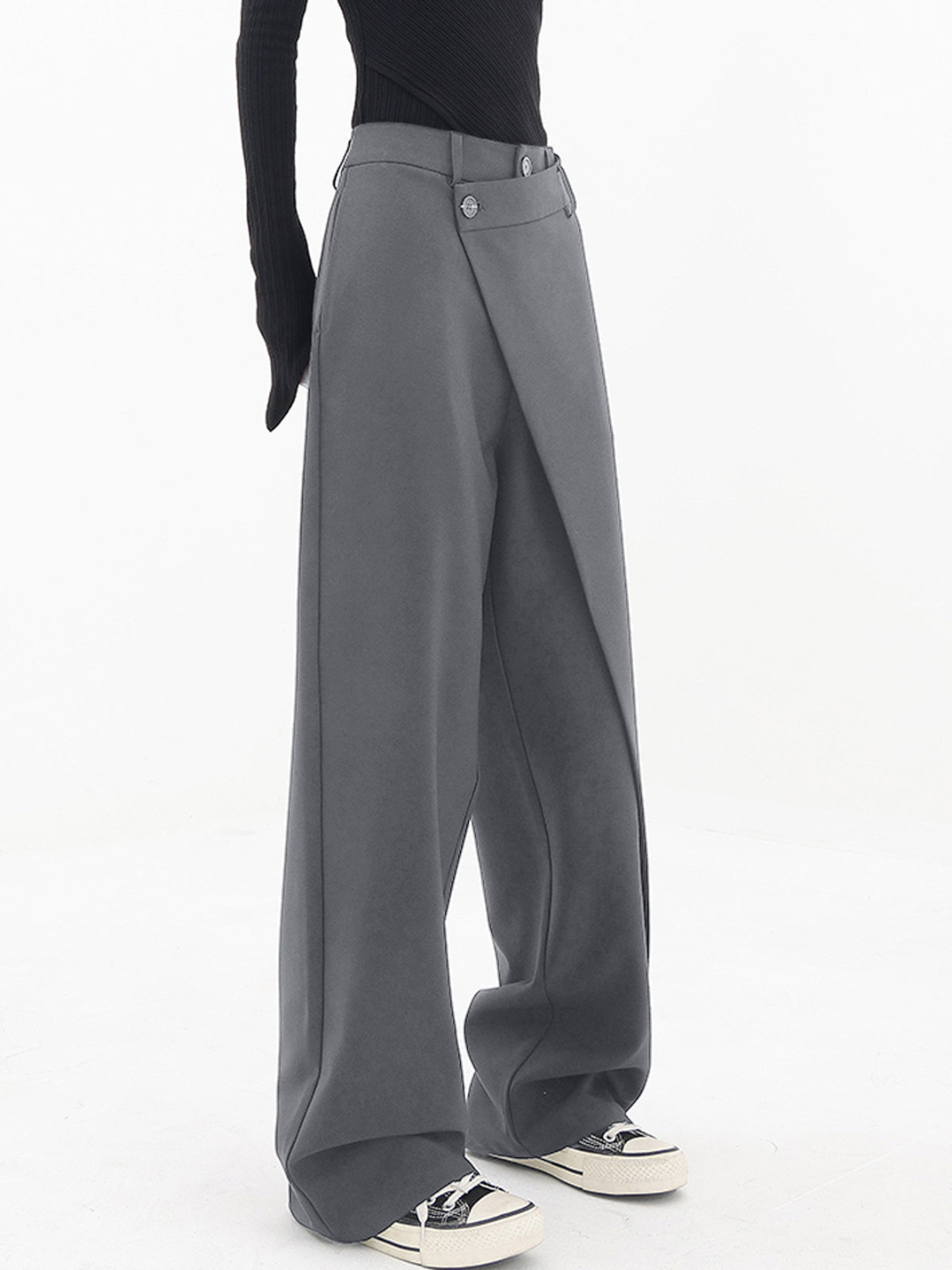 Naïg | Pantalon Large Ceinture Superposée