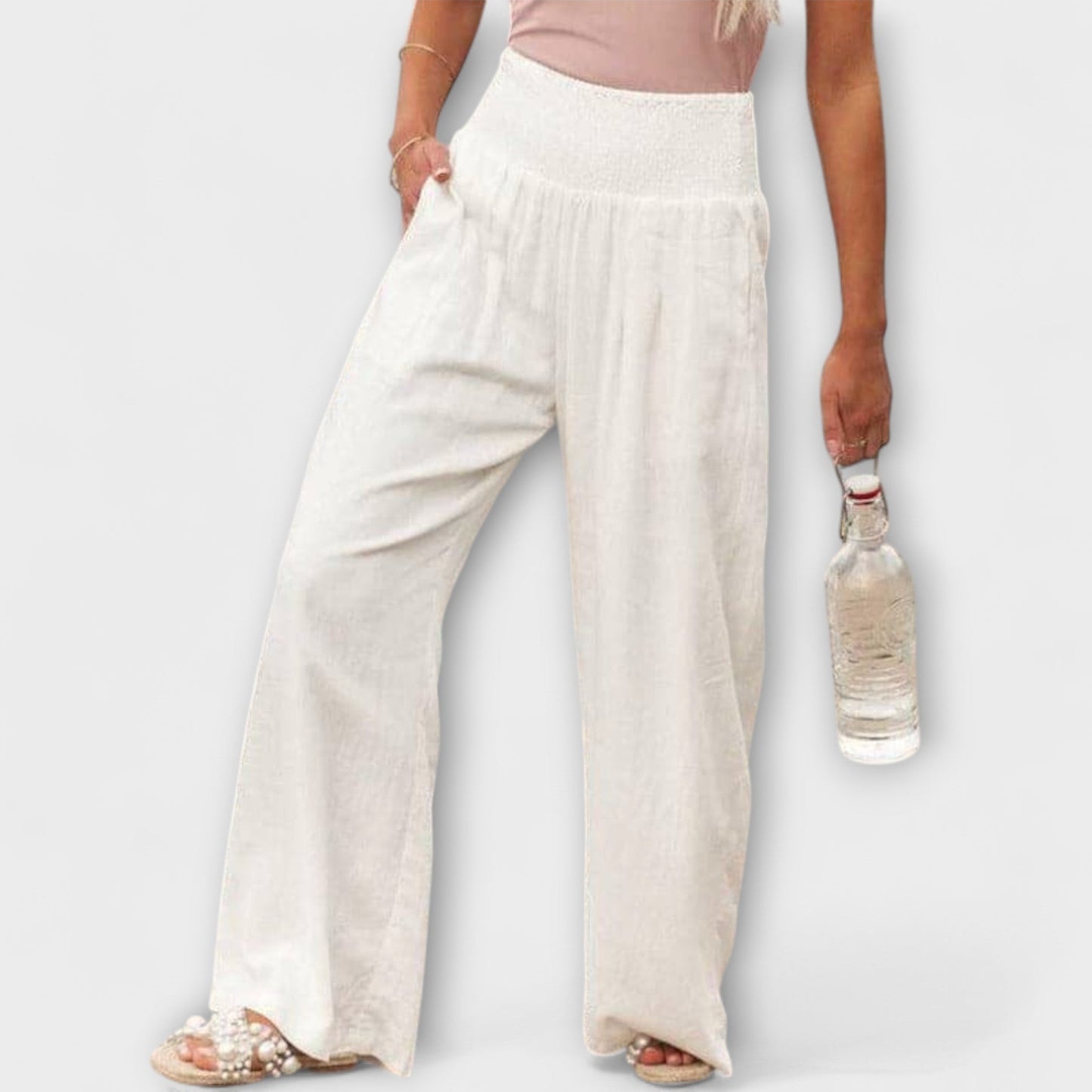 Théa | Pantalon Ample Décontracté Taille Souple