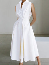 Clémence | Robe chemise femme élégante en coton