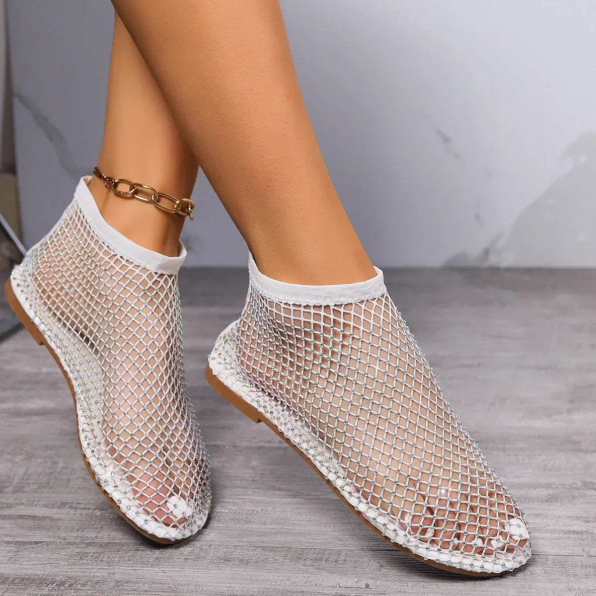 Solène | Ballerines Strass à Bride