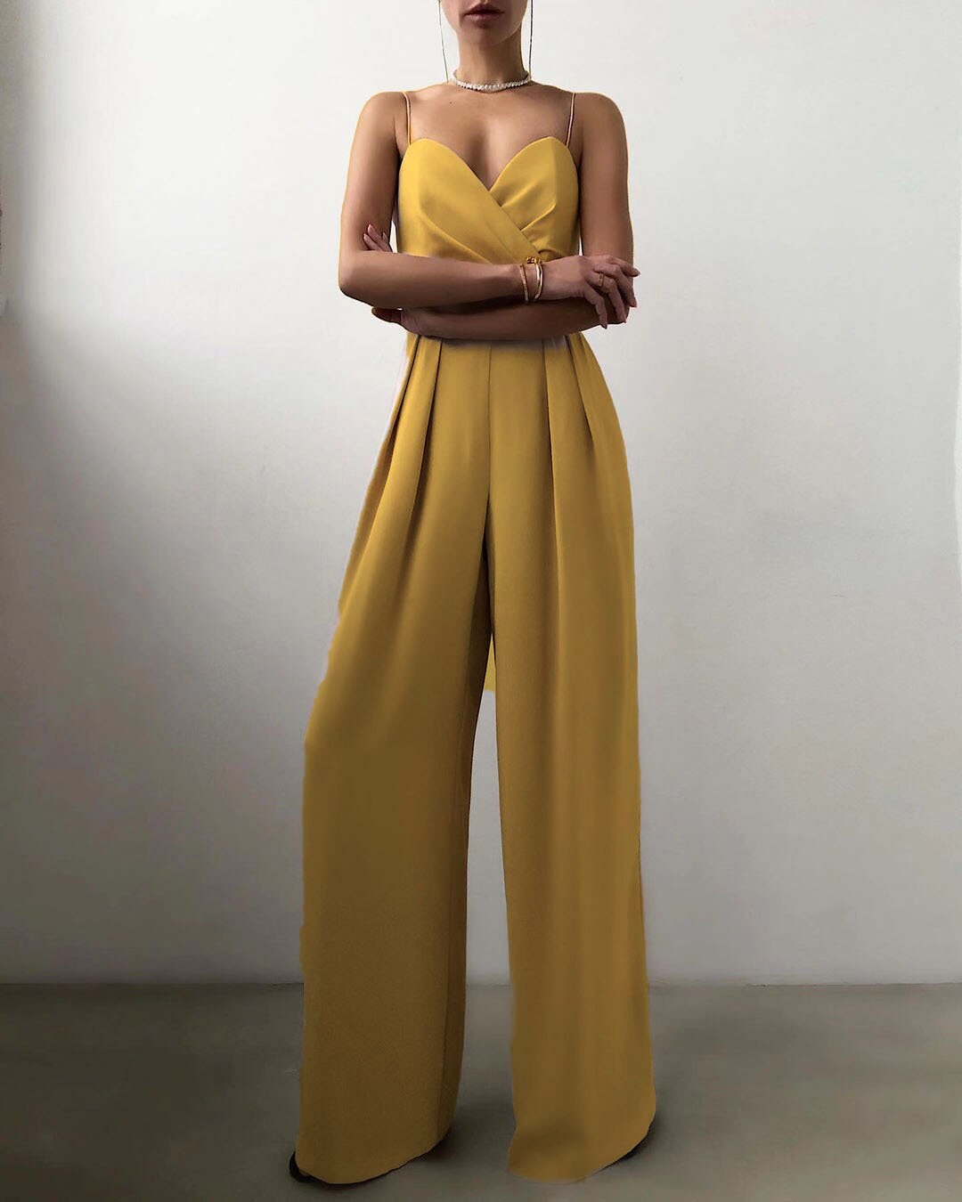 Isabelle | Combinaison Bustier Jambes Larges