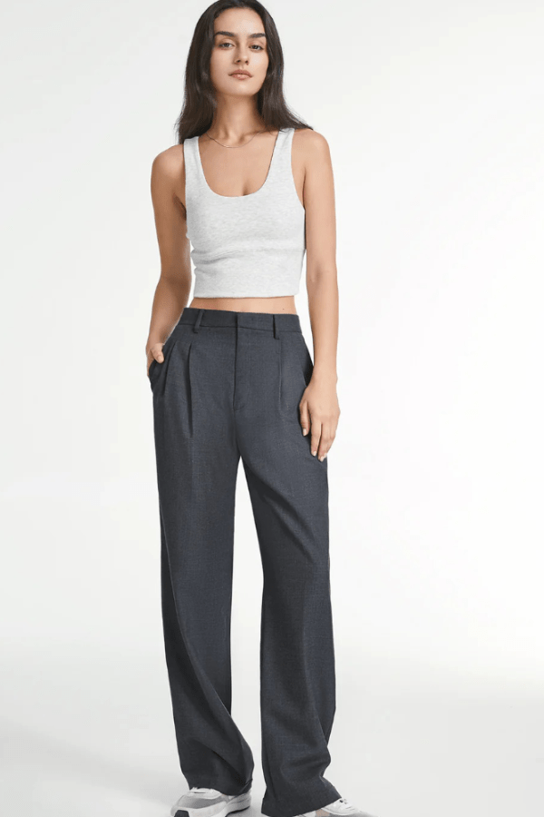 Chantal | Pantalon Fluide en Maille à Poches