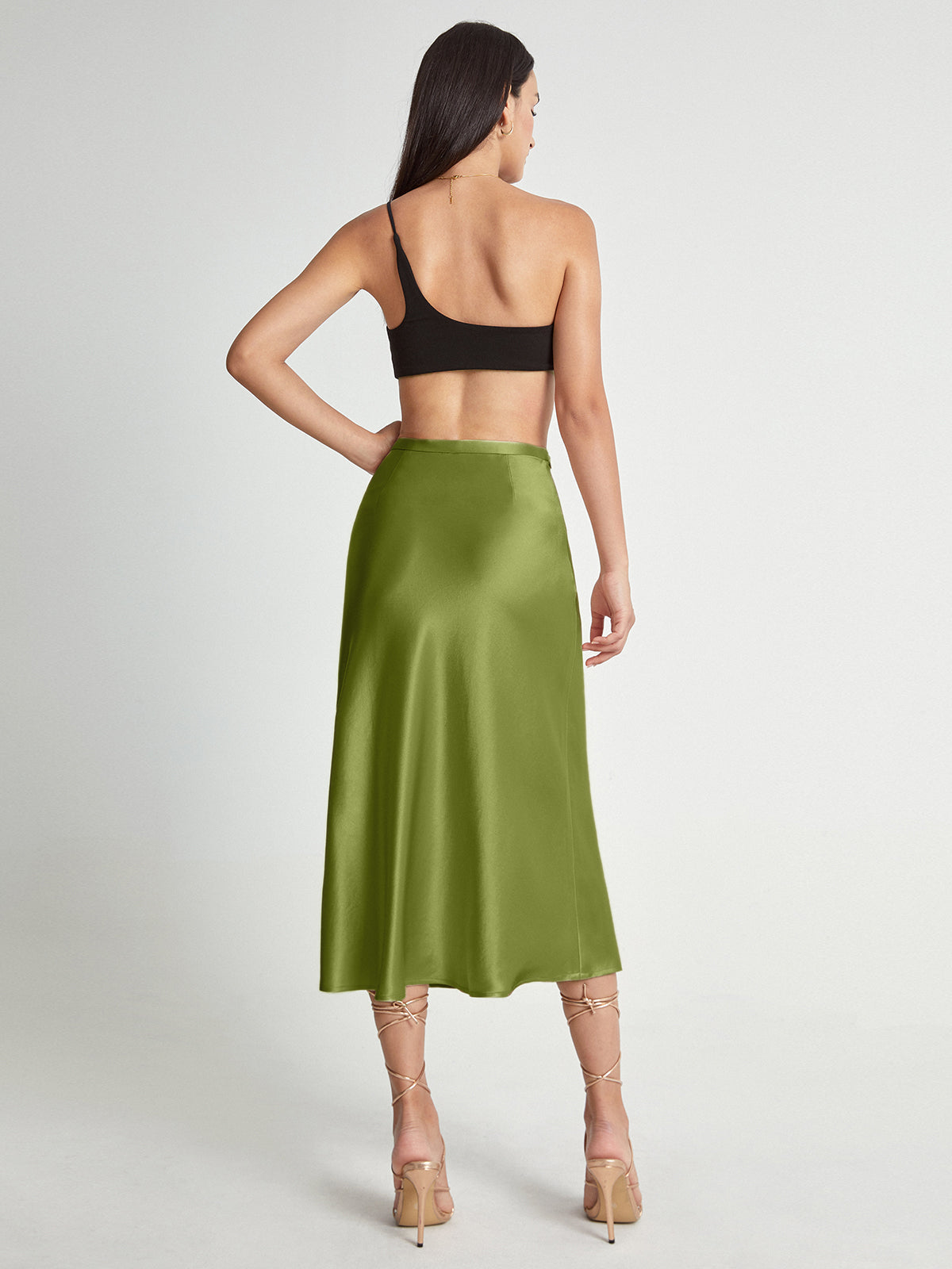 Ysaline | Jupe Midi Taille Haute Élégante