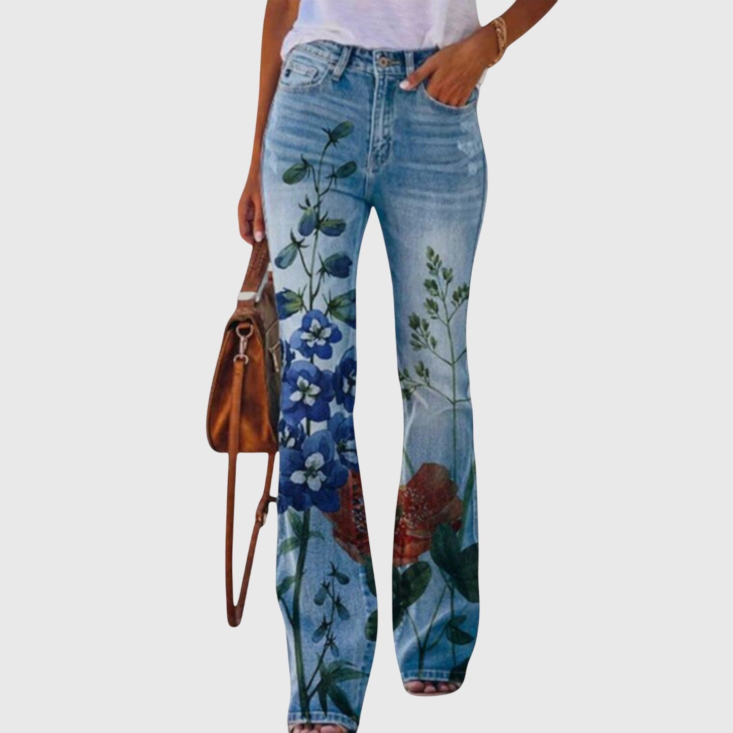 Flora | Pantalon Fleuri Fluide pour Été