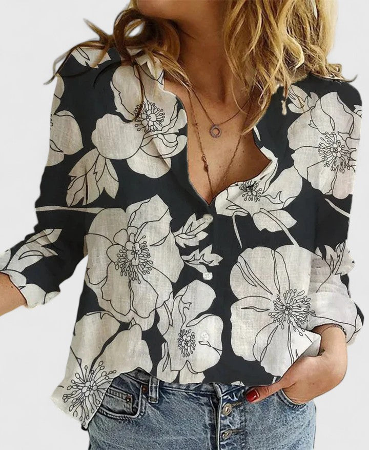 Harper | Chemise en Lin Col Revers
