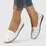 Ballerines ajourées femme à enfiler et bout fermé