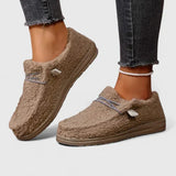 Mocassins femme à enfiler à semelle mémoire et bout rond
