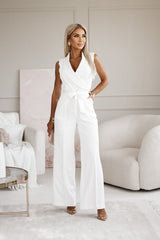 Miralyn | Combinaison Enveloppante à Jambes Larges