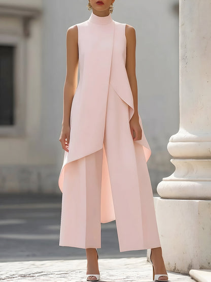 Odile | Ensemble Top Asymétrique Pantalon Large