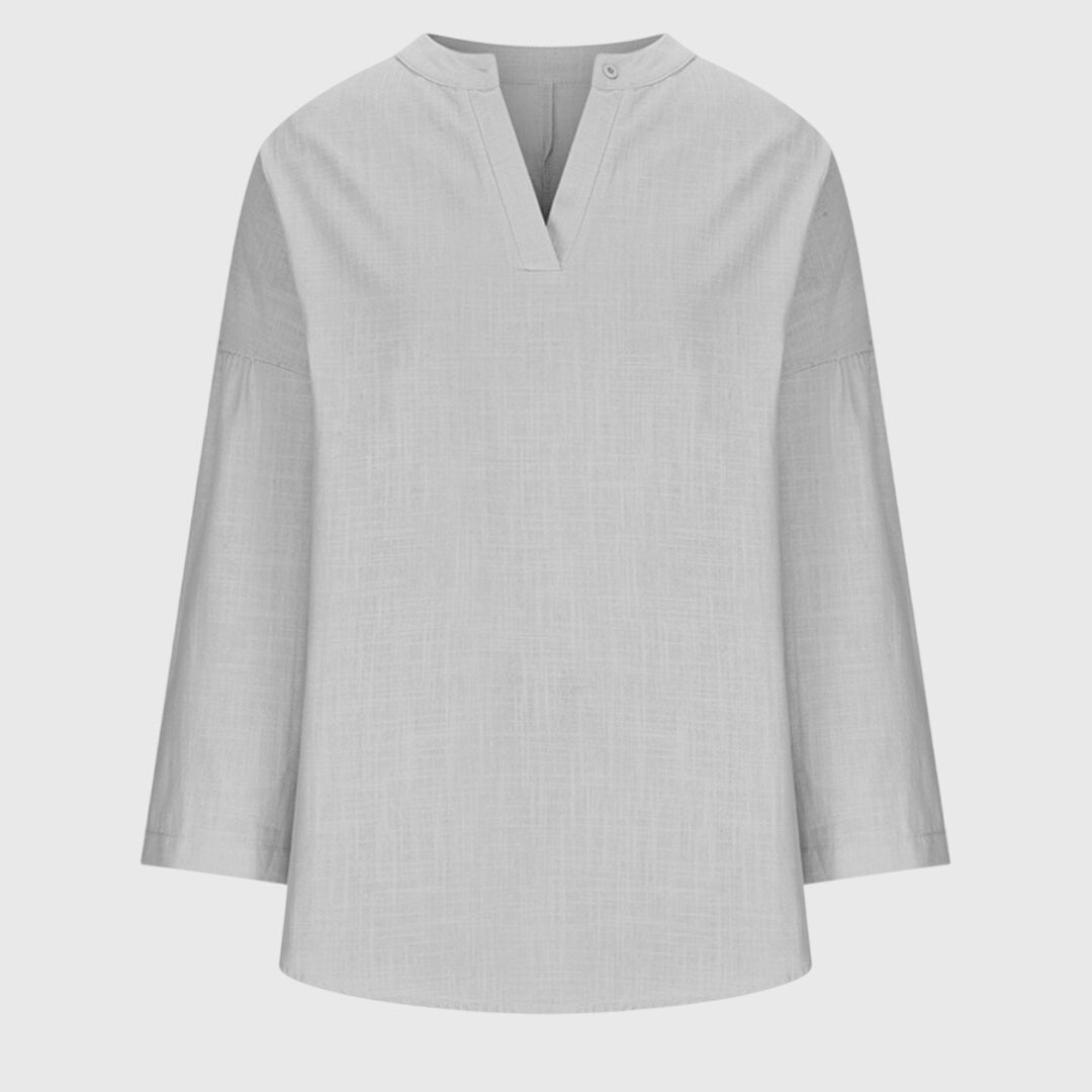 Gabrielle | Chemise Fluide Manches Longues pour Vacances