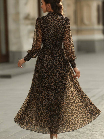 Mila | Robe Longue Imprimé Léopard