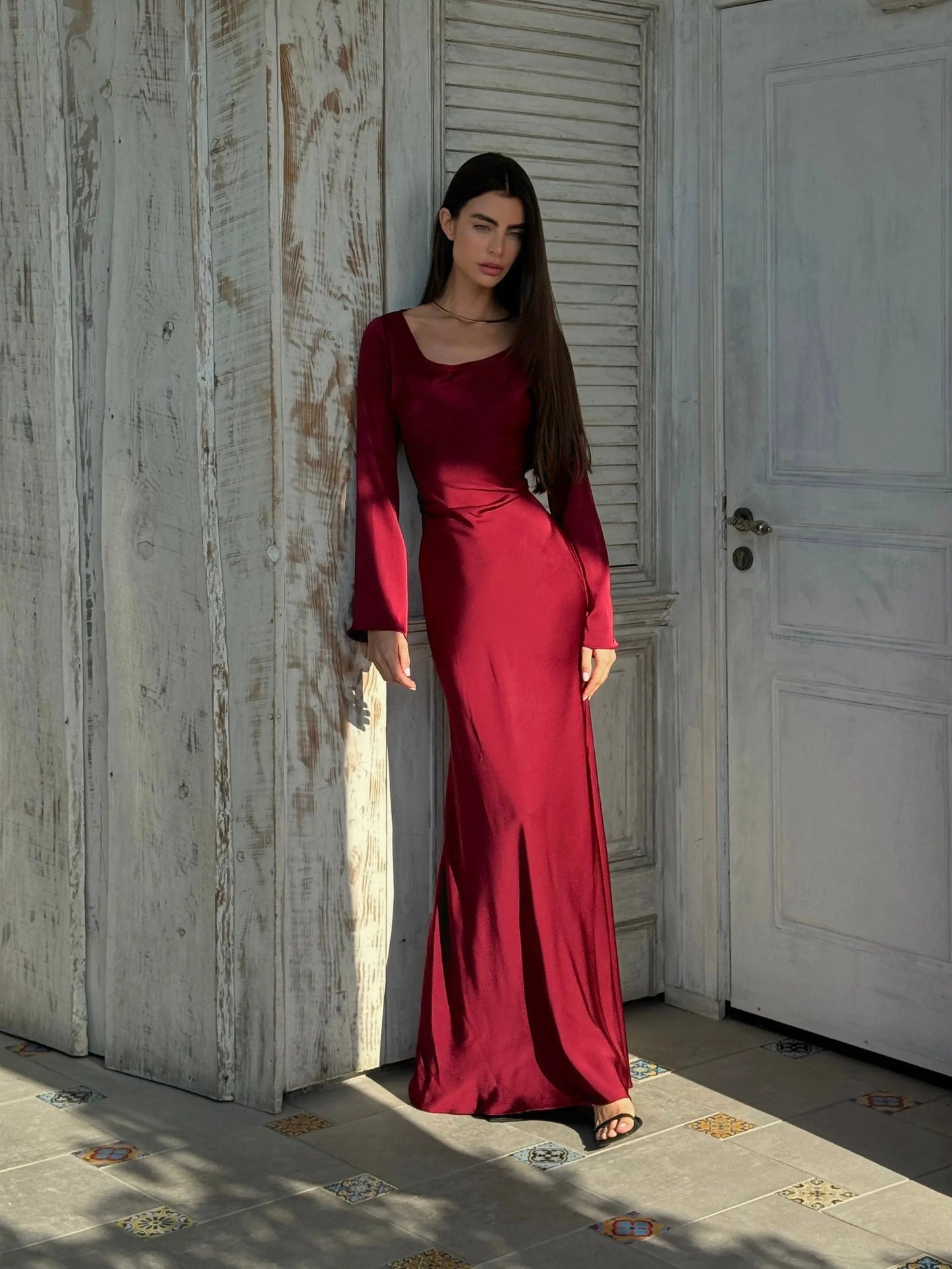 Sévoline | Robe Longue Manches Longues Épurée