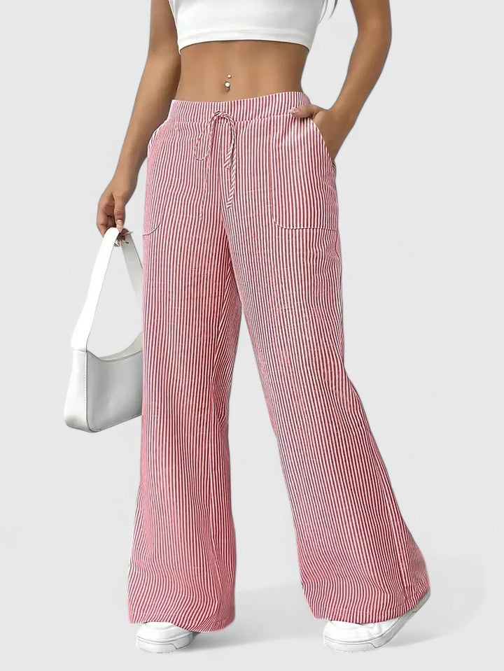 Jennifer | Pantalon Léger d’Été Taille Élastique