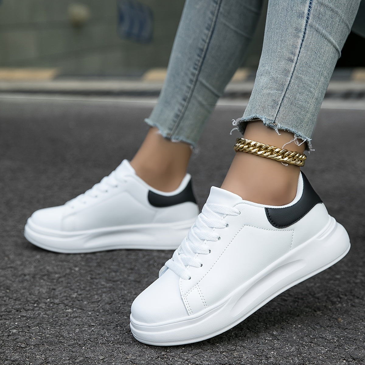 Éliane | Baskets Blanches Décontractées