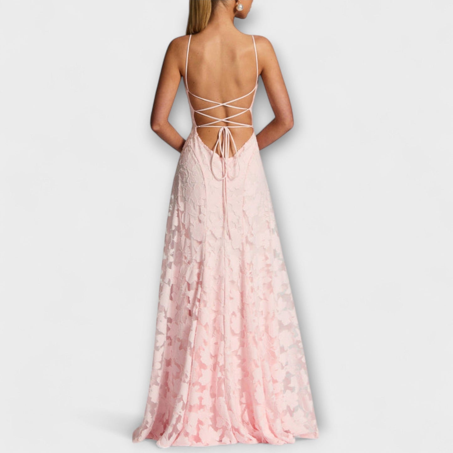Coralie | Robe Longue de Cérémonie en Dentelle Florale