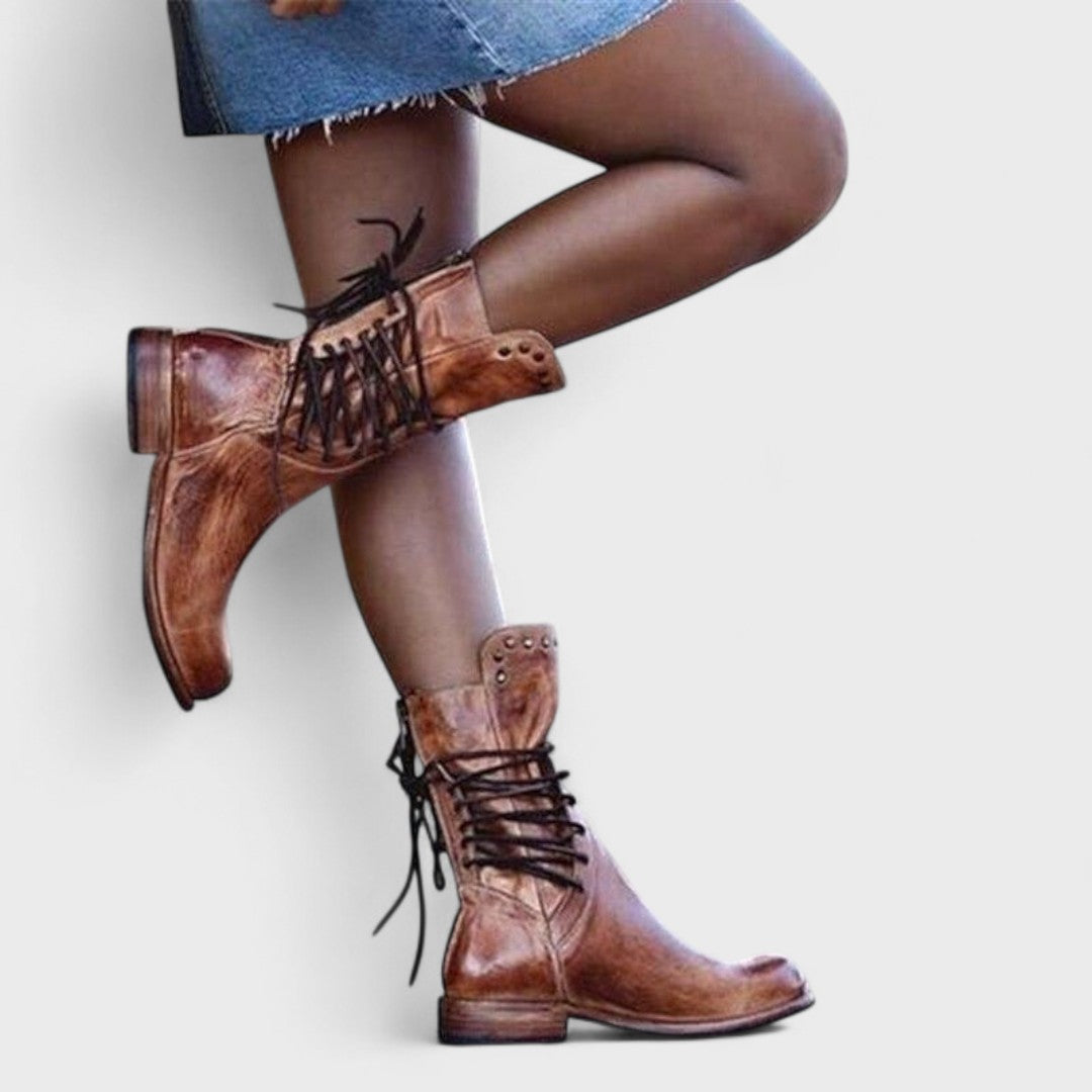 Elzévane | Bottines Élégantes Mi-Mollet