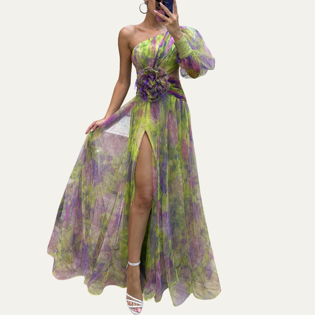 Daphné | Robe Maxi Décolleté Bardot