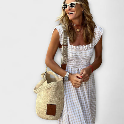 Roxane | Robe Longue Blanche à Manches Volantées