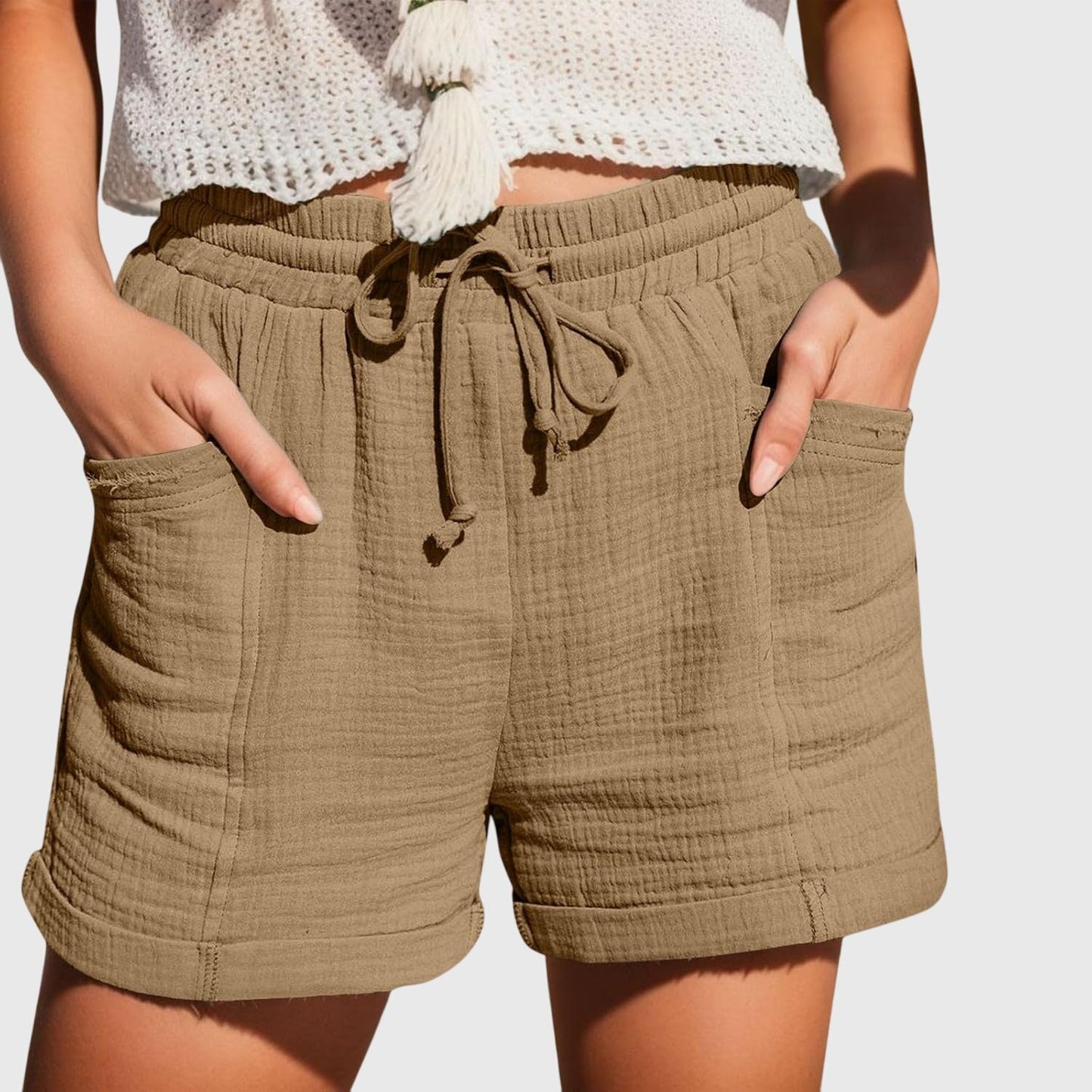 Maya | Short Fluide Taille Haute pour Été