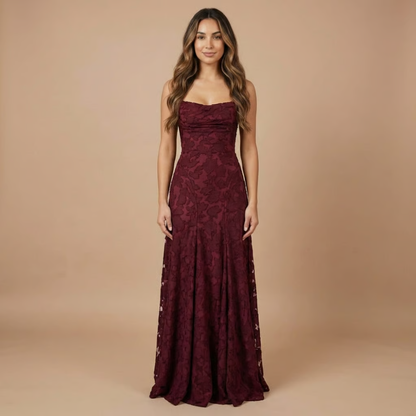 Ombeline | Robe Longue de Cérémonie Fleurie