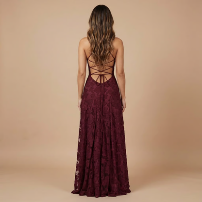 Ombeline | Robe Longue de Cérémonie Fleurie