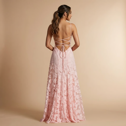 Ombeline | Robe Longue de Cérémonie Fleurie