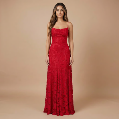 Ombeline | Robe Longue de Cérémonie Fleurie