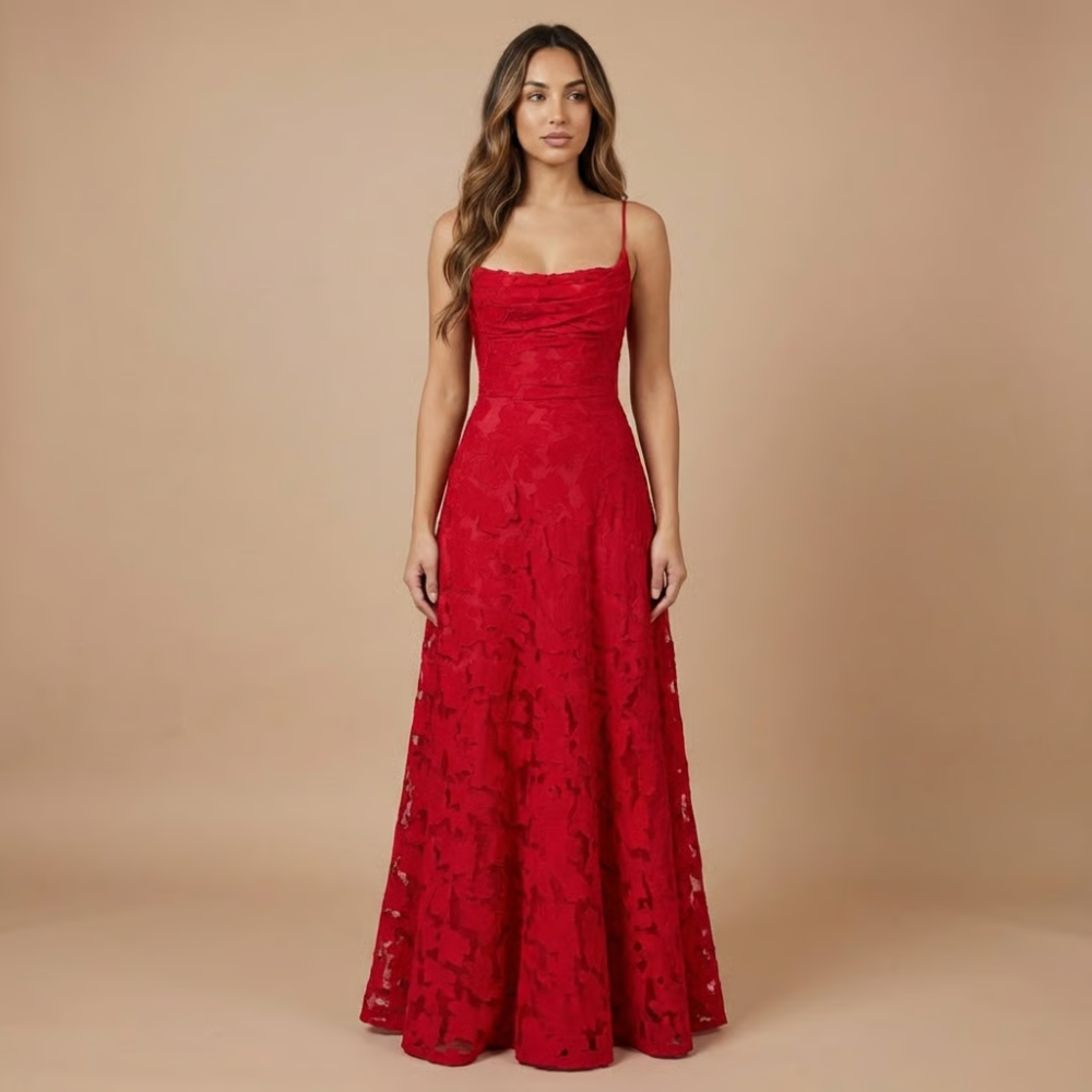 Ombeline | Robe Longue de Cérémonie Fleurie