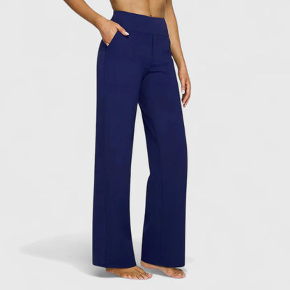 Amélie | Pantalon Droit Taille Élastique pour Quotidien