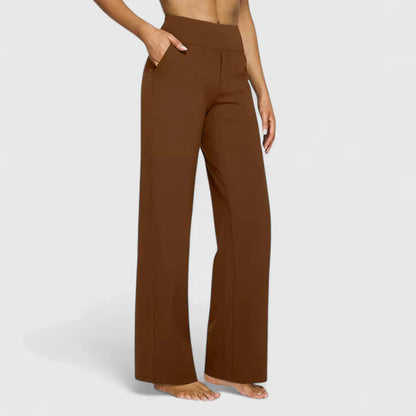 Amélie | Pantalon Droit Taille Élastique pour Quotidien
