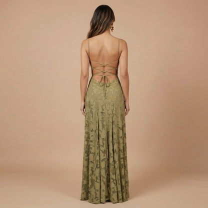 Ombeline | Robe Longue de Cérémonie Fleurie