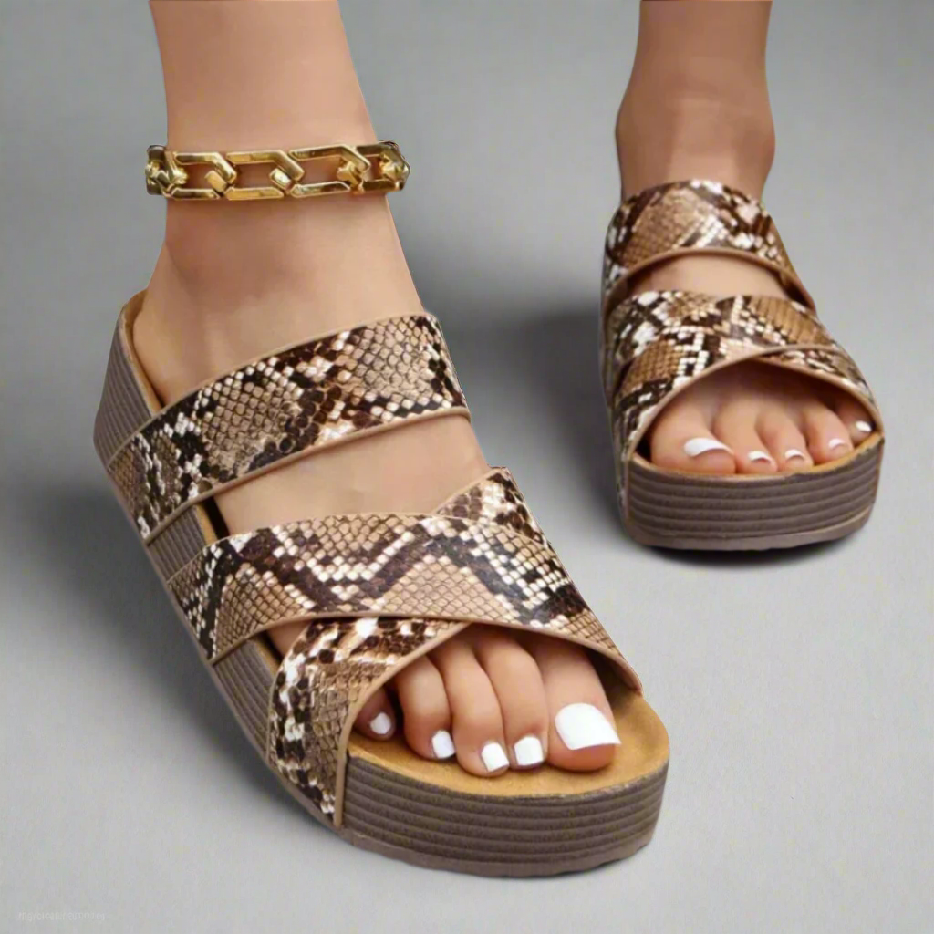 Dalia | Sandales Plates à Brides Tressées