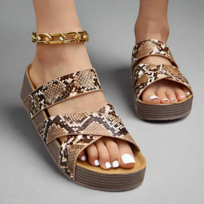 Dalia | Sandales Plates à Brides Tressées
