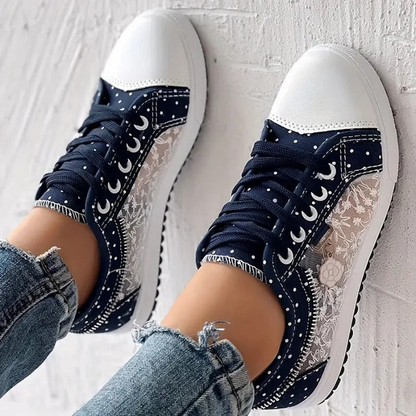 Manon | Baskets Souples Denim