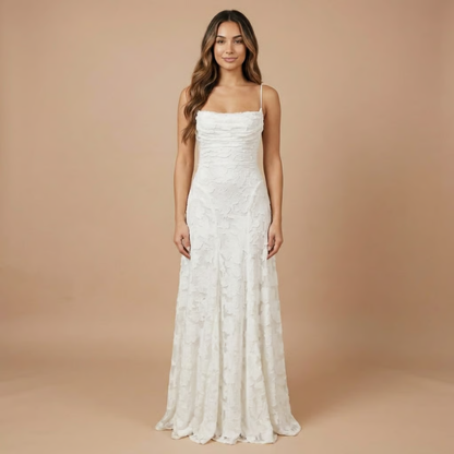Ombeline | Robe Longue de Cérémonie Fleurie