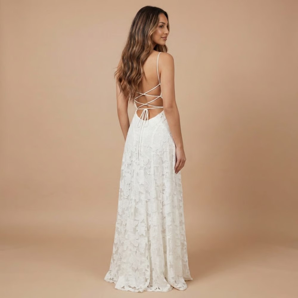 Ombeline | Robe Longue de Cérémonie Fleurie