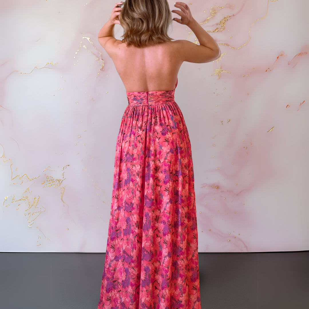 Maëva | Robe Longue Dos Nu Fendue