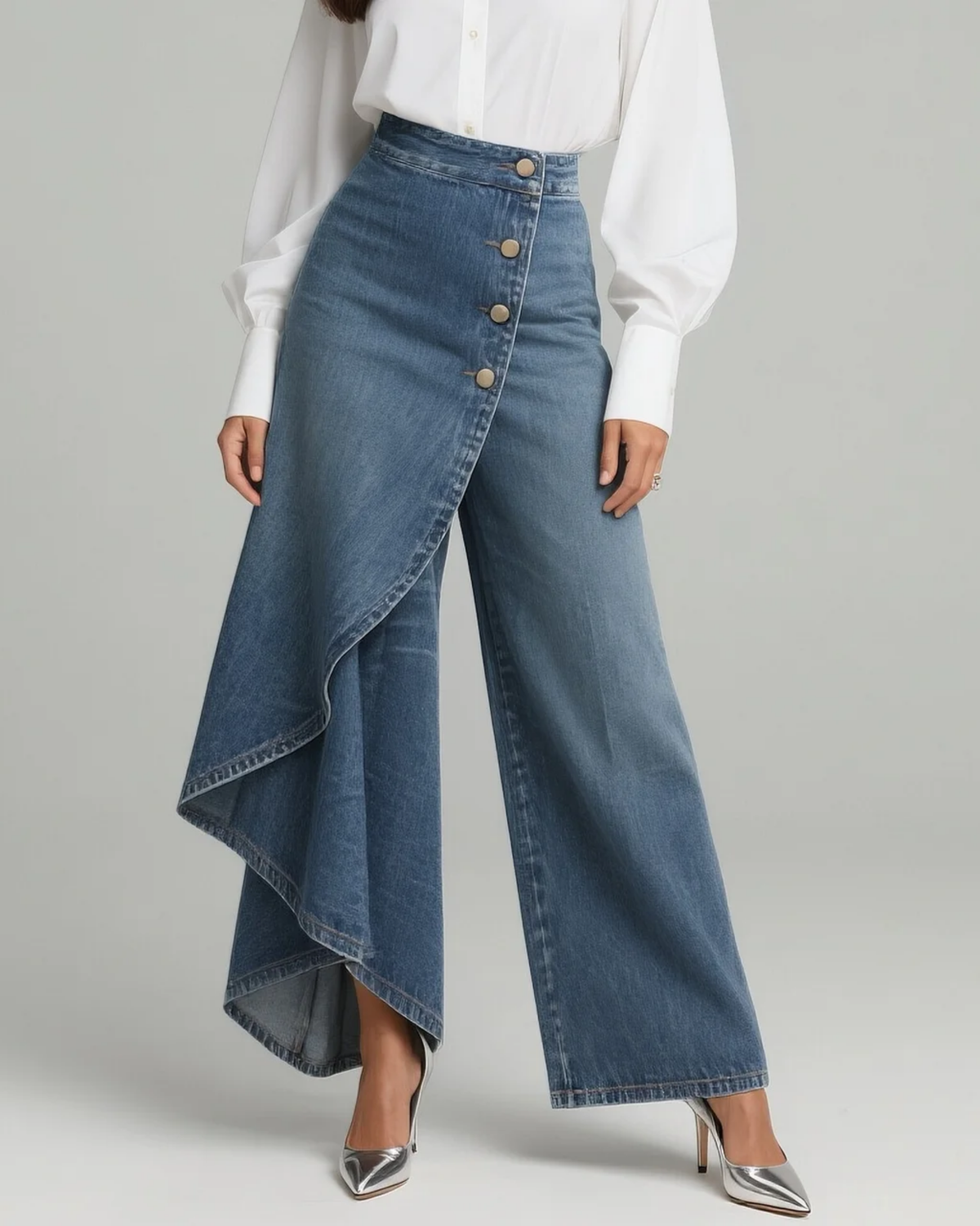 Loryne | Jean Portefeuille Coupe Slim