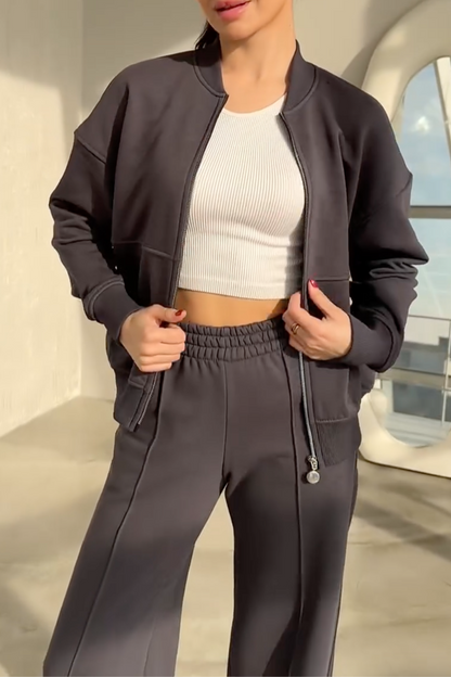 Isabeau | Ensemble Zippé Pantalon Large