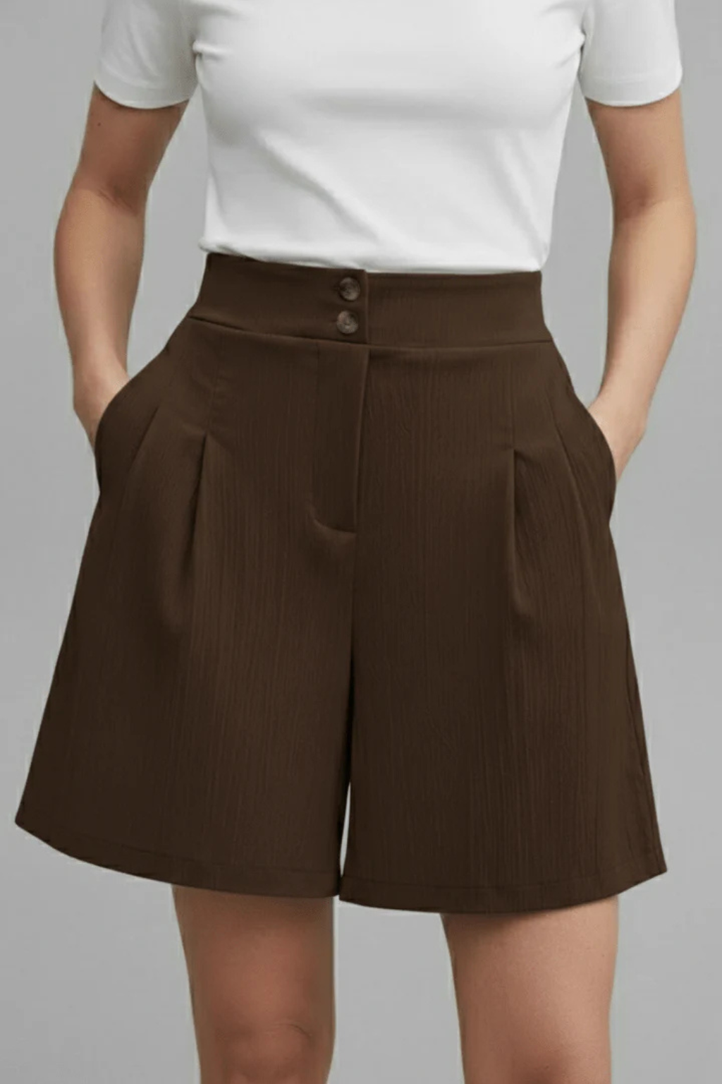 Margot | Short Bermuda Tailleur Boutonné