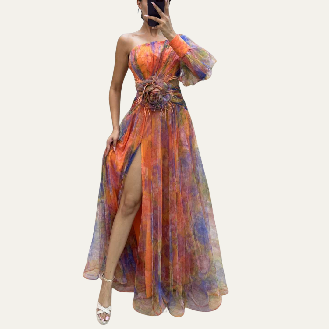 Daphné | Robe Maxi Décolleté Bardot