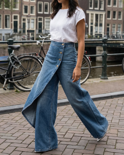 Loryne | Jean Portefeuille Coupe Slim