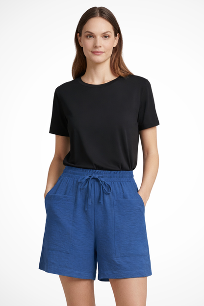 Adèle | Short Fluide Taille Élastique