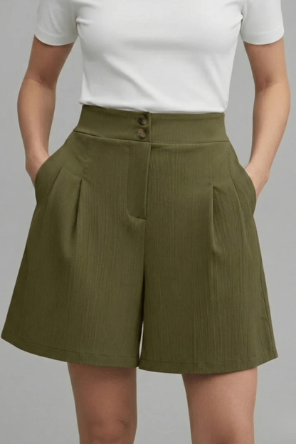 Margot | Short Bermuda Tailleur Boutonné
