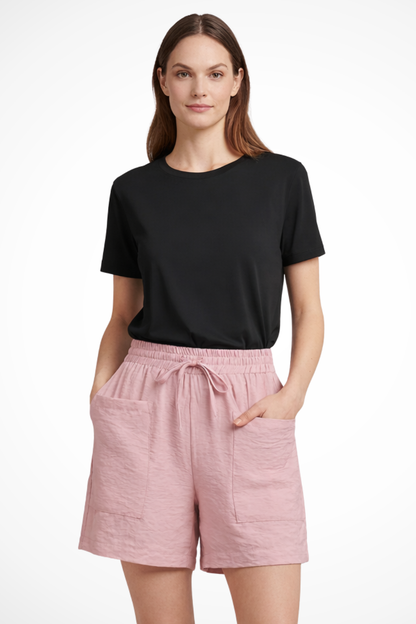 Adèle | Short Fluide Taille Élastique