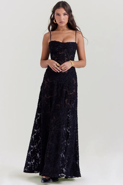 Livia | Robe Maxi Dos Nu à Bretelles